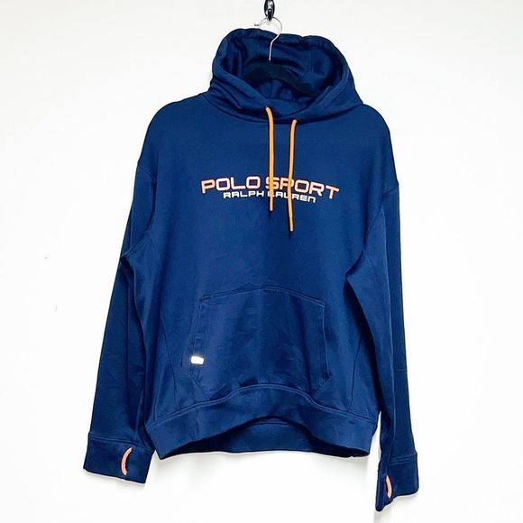 Polo Ralph Lauren Other - Ralph Lauren performance Navy Big Logo Hoodie Mens L